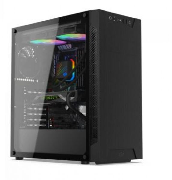 SilentiumPC Armis AR6 TemperedGlass - Midi-Tower Schwarz