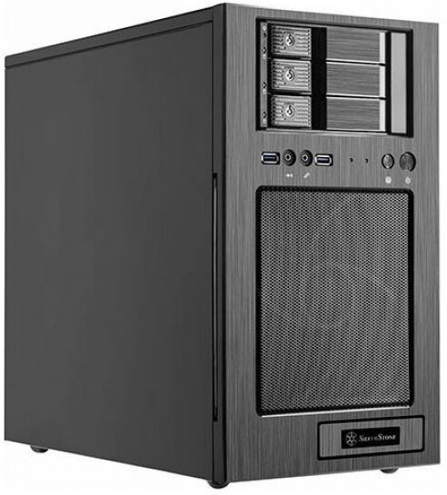 Silverstone Case Storage CS330 - Micro-ATX Gehäuse - Schwarz