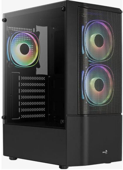 Aerocool Quantum Mesh v2 TG - Midi-Tower Schwarz/Grau