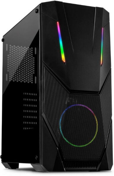 Inter-Tech Inter Tech IT-3303 Hornet - Midi-Tower Schwarz / RGB