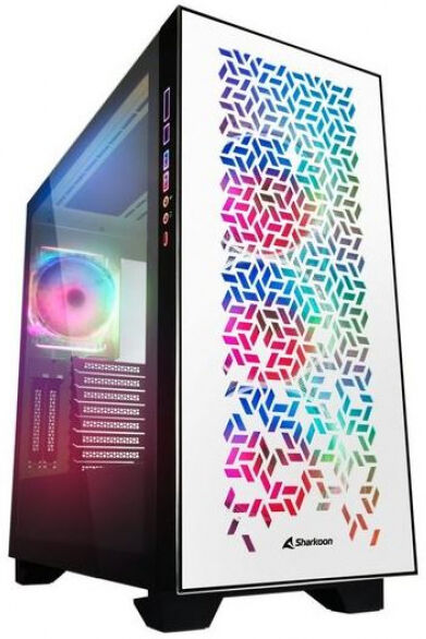 Sharkoon Elite Shark CA300H RGB - Midi-Tower Weiss