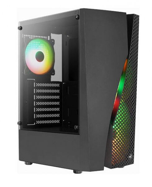 Aerocool Wave-G-BK-v3 - Midi-Tower Schwarz