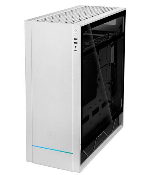 Silverstone SST-ALF1B-G - Midi-Tower - Silber / Tempered Glass