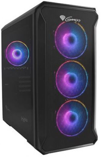 Natec IRID 503 ARGB - mATX-Tower Schwarz