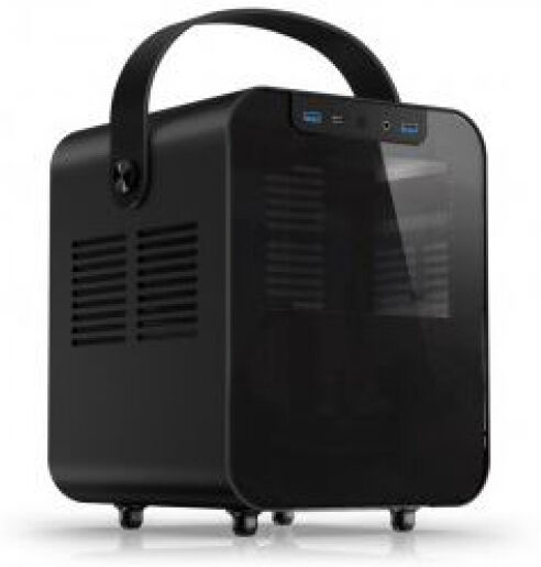 Jonsbo Jonsplus BO 100 - Mini-ITX Gehäuse / Tempered Glass - schwarz