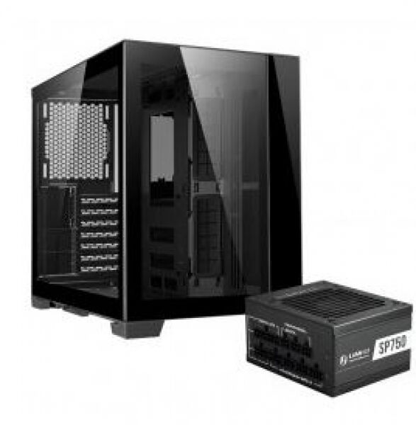 Lian-Li O11 Dynamic Mini - Midi-Tower mit Netzteil 750 Watt - Schwarz