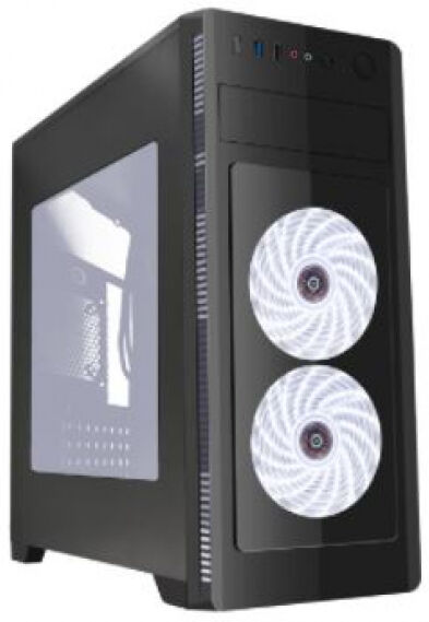 Gembird Fornax 1000W - Midi-Tower / White-LED