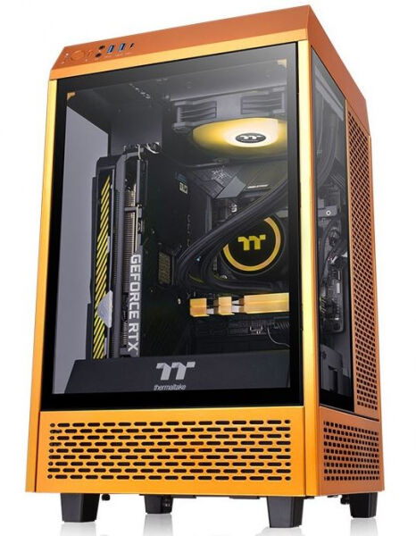 Thermaltake The Tower 100 Metallic Gold Mini Chassis - ATX-Gehäuse