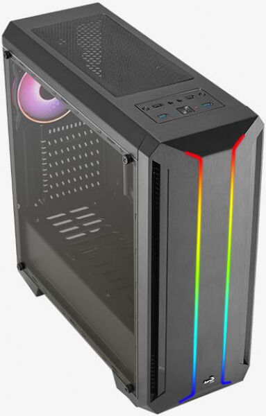 Aerocool Skyline ARGB V1 - Midi-Tower / Acryglas - schwarz