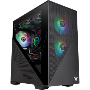 TT 31191 - Thermaltake Divider 170 M-ATX Gehäuse, schwarz