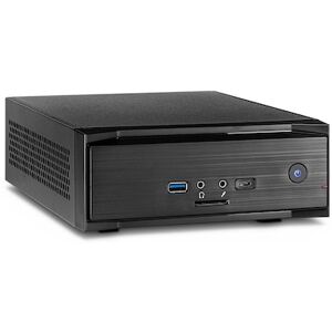 Inter-Tech MW-01 II Gehäuse Mini-ITX, USB 3.0 (Typ A+C) schwarz, Cardreader