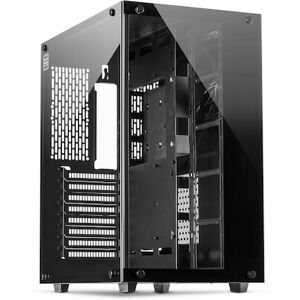 Inter-Tech C-701 Panorama ATX Gehäuse, Tempered Glass, Schwarz