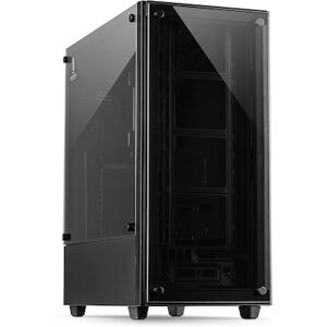 Inter-Tech C-303 Mirror, Midi Tower ATX Gehäuse, Schwarz