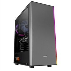 Electronique Micro Atx / Mini Itx / Atx Mid Tower Gehäuse Nox Infinity Omega Led Rgb Schwarz