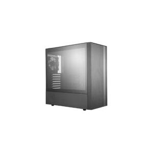 Cooler Master MasterBox NR600 - Tower - ATX - sidepanel med vindue (hærdet glas) - ingen strømforsyning (ATX) - sort - USB/Lyd