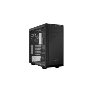 Be-Quiet! be quiet! Pure Base 600 Window - Tower - ATX - sidepanel med vindue - ingen strømforsyning (ATX / PS/2) - sort - USB/Lyd