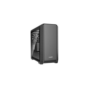 Be-Quiet! be quiet! Silent Base 601 Window - Midi-tower - ATX - Tempered glass - ingen strømforsyning - Sort - USB/lyd - (Inkl. 2 x Pure Wings 2 blæsere)