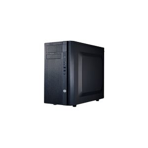 Cooler Master N200 - Tower - mini ITX / micro ATX - ingen strømforsyning (ATX / PS/2) - midnat sort - USB/Lyd