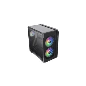 Thermaltake View 51 TG ARGB - ARGB Edition - tower - ATX - sidepanel med vindue (hærdet glas) - ingen strømforsyning (PS/2) - sort - USB/Lyd