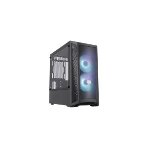 Cooler Master MasterBox MB311L ARGB - Tower - micro-ATX - sidepanel med vindue (hærdet glas) - ingen strømforsyning (ATX) - sort - USB/Lyd