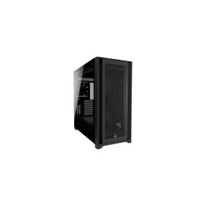 Corsair Microsystems CORSAIR   5000D AIRFLOW - Miditower - ATX - ingen strømforsyning (ATX) - Sort - USB/lyd