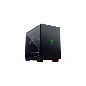 RAZER Tomahawk M1 Mini-ITX Gaming Case TG Side Window Chroma RGB, sort