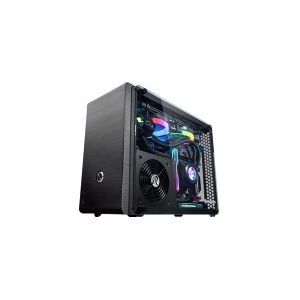 RAIJINTEK OPHION EVO - Tower - mini ITX - sidepanel med vindue (hærdet glas) - ingen strømforsyning (PS/2) - sortbelagt - USB