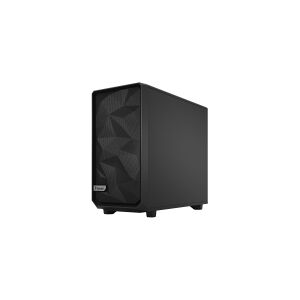 Fractal Design Meshify 2 - Tower - udvidet ATX - sidepanel med vindue (hærdet glas) - ingen strømforsyning (ATX) - sort - USB/Lyd