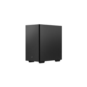 DeepCool MACUBE 110 - Tower - mini ITX / micro ATX - sidepanel med vindue (hærdet glas) - ingen strømforsyning (ATX / PS/2) - sort - USB/Lyd