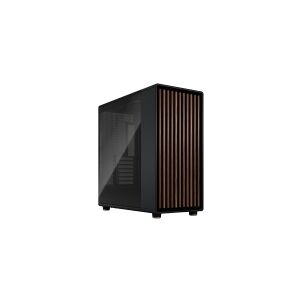 Fractal Design North XL - Tower - udvidet ATX - sidepanel med vindue (hærdet glas) - ingen strømforsyning (ATX) - charcoal black - USB/Audio/Mic