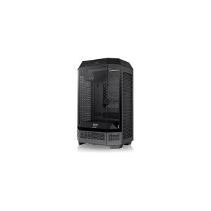 Thermaltake The Tower 300 - Minitower - mini ITX / micro ATX - sidepanel med vindue (hærdet glas) - ingen strømforsyning - sort - USB/Lyd