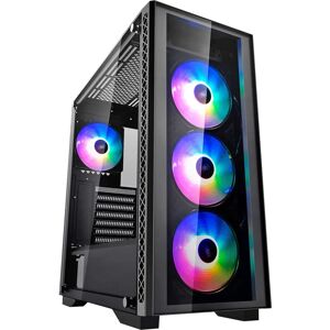 DeepCool Matrexx 50 ADD-RGB 4F Midi Tower Sort, Towerkabinet