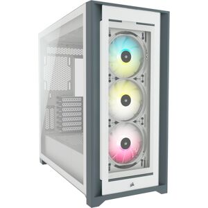 Corsair iCUE 5000X RGB Midi Tower Hvid, Towerkabinet