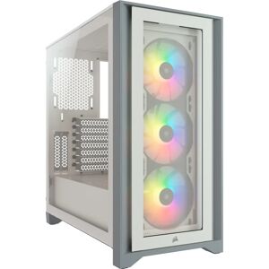 Corsair iCUE 4000X RGB Midi Tower Hvid, Towerkabinet