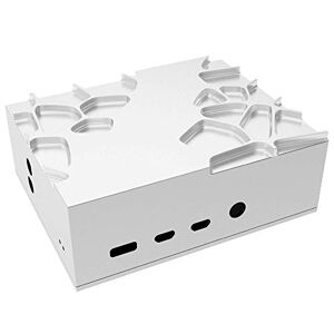 Akasa Gem A-RA09-M1S Boîtier de Refroidissement Passif pour Raspberry Pi 4   Boîtier sans Ventilateur 100% Aluminium Pur   Puissant et Ultra Silencieux   Ouverture cachée Micro SD et GPIO   Argenté - Publicité