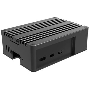 Akasa Pi-5 Pro, Aluminum Raspberry Pi 5 Case with heatsink, Fanless Passive Cooling, Concealed Micro SD & GPIO Opening, Thermal Kit Included, Black, A-RA13-M2B - Publicité