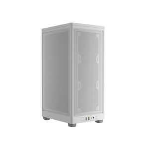 Corsair Boitier Pc - Corsair - Icue 2000d Airflow - Mini Itx - Panneaux En Acier - Ventilateur Af120 Slim Inclus - Blanc - (cc-9011245-w