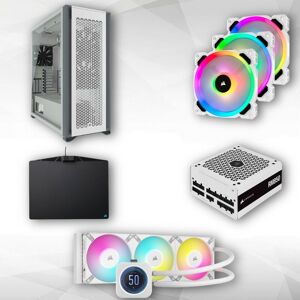 Boîtier PC MARS GAMING Tour Gaming Custom XXL E-ATX MC-ULTRA Blanc Double  Bande LED ARGB Verre trempé