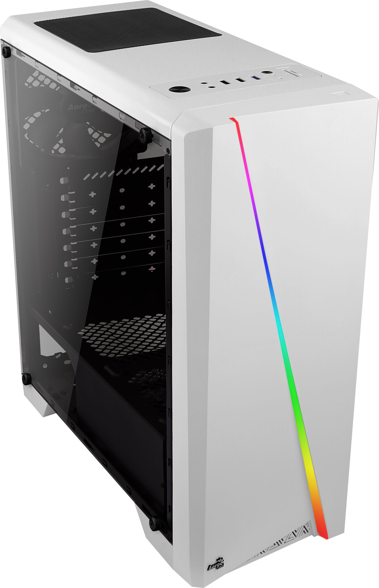 Aerocool Case PC  Cyclon Midi Tower Bianco