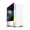 Zalman S5 Wit S5 wit – behuizing middentoren met zijvenster van gehard glas en RGB-verlichting (categorie: PC-behuizing),zwart