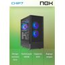 Caixa Nox Hummer Nemesis Preta Atx Argb Minimal Mid Tower