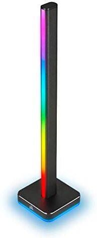 CD-9010003-WW Corsair iCUE LT100 Smart Lighting Tower Expansionssats (En 422 mm Stor ljuspool med 46 anpassningsbara lysdioder, integrerad ljusspridning, avtagbart headsethållare) svart