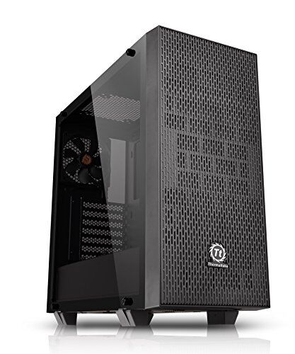 CA-1I4-00M1WN-00 Thermaltake Core G21 TG Black – Mid Tower Gaming PC-fodral, upp till ATX, härdat glaspanel, 120 mm fläkt – CA-1I4-00M1WN-0