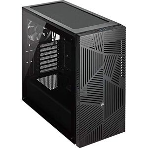 Corsair 275R Airflow Tempered Glass Mid-Tower ATX Gaming Case (Tempered Glass Side Panels, Three 120 mm Cooling Fans Included, Verstaile Cooling, Expansive Storage, Removable Dust Filters), Black