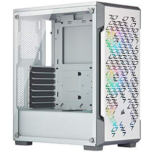 Corsair iCUE 220T RGB Airflow, Tempered Glass Mid-Tower ATX Smart Gaming Case, White