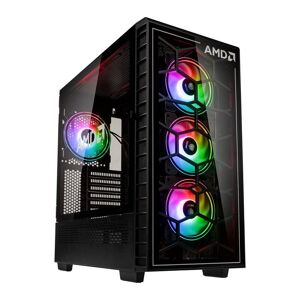 KOLINK Observatory Y AMD SE ARGB E-ATX Mid-Tower PC Case - Black, Black