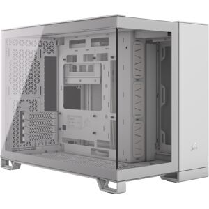 Corsair 2500X Tempered Glass Micro ATX Dual Chamber PC Case - White - CC-9011266-WW