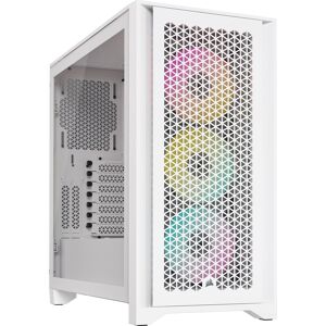 Corsair iCUE 4000D RGB AIRFLOW Mid Tower Gaming Case - White