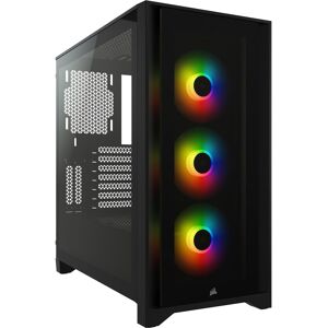 Corsair iCUE 4000X RGB Mid Tower Gaming Case - Black