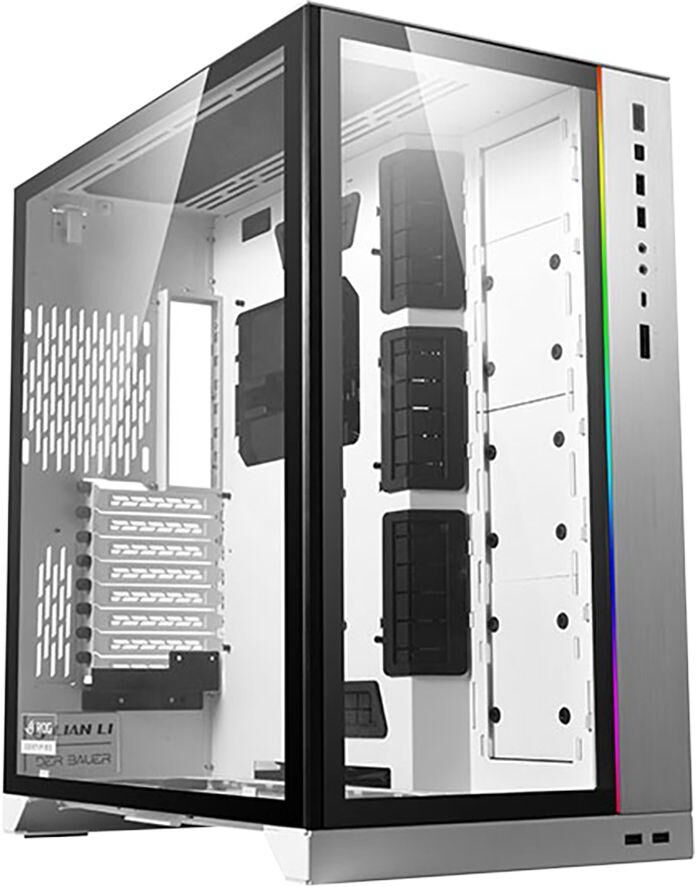 LIAN-LI PC-O11D XL ROG Dynamic Mid-Tower E-ATX PC Case - White, White